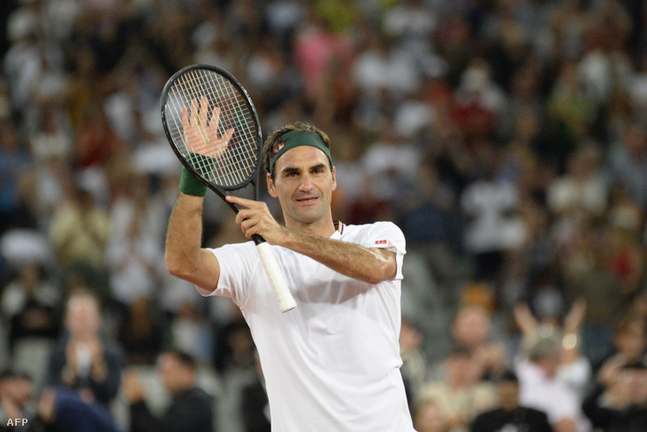 Roger Federer az Australian Openre készül