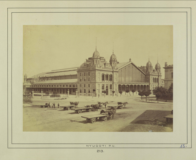 A pályaudvar az 1880-as években