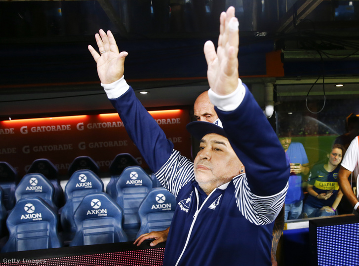 Diego Maradona a Gimnasia márciusi bajnokiján