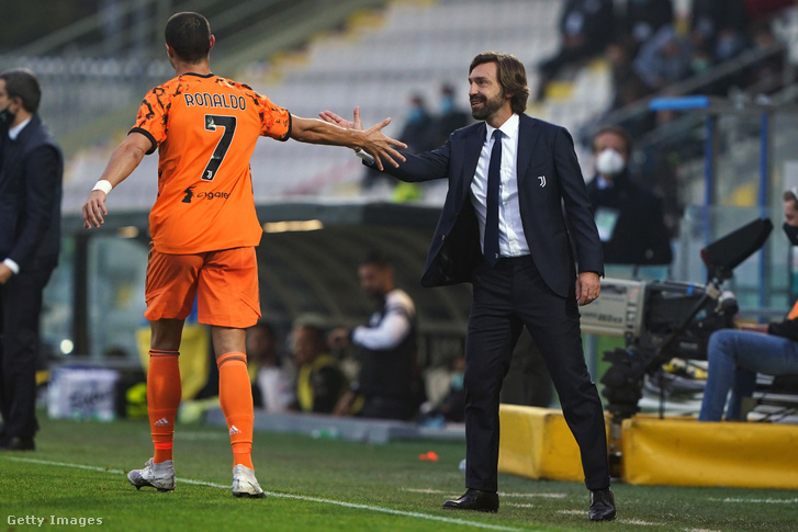 Cristiano Ronaldo és Andrea Pirlo a Spezia elleni bajnokin