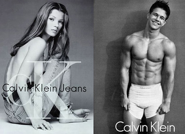 Kate Moss és Mark Wahlberg a Calvin Klein reklámjában