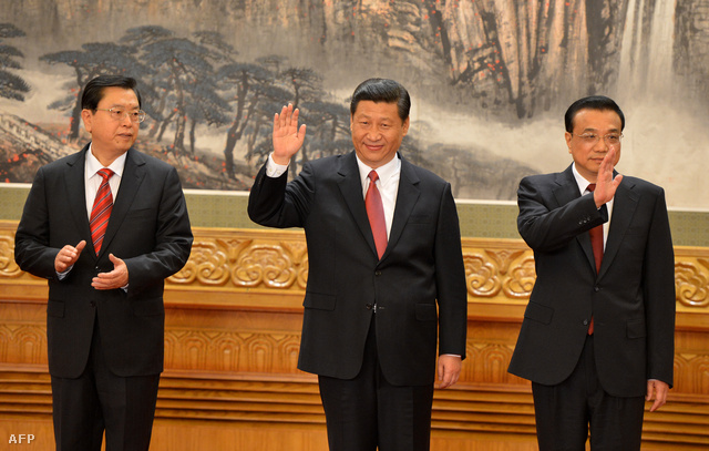 Csand Kao-lit (Zhang Gaoli), Hszi Csin-ping (Xi Jinping) és Li Ko-csiang (Li Keqiang).