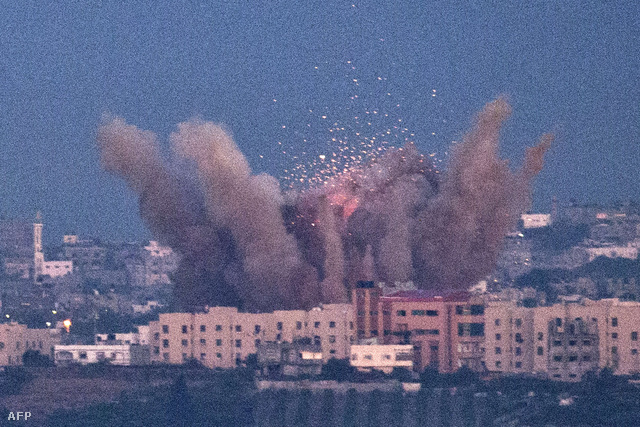 Izraeli légicsapás palesztin területen
