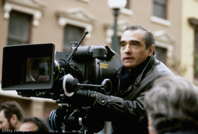 Martin Scorsese Az ártatlanság kora forgatásán.