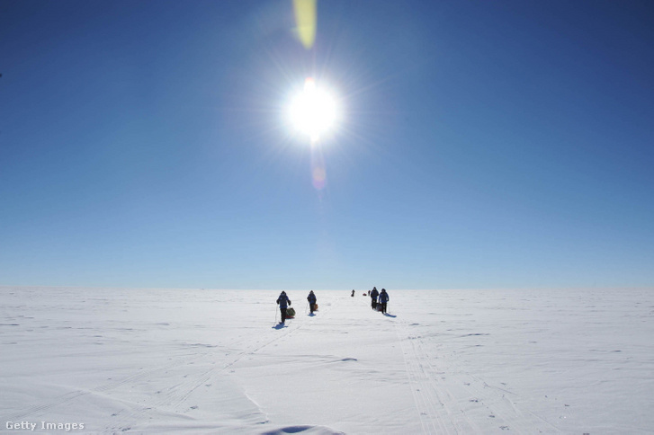 2009-es expedíció képe a monakói Albert herceggel az Antarktiszon