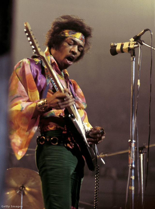Jimi Hendrix a Royal Albert Hall színpadán, 1969.
