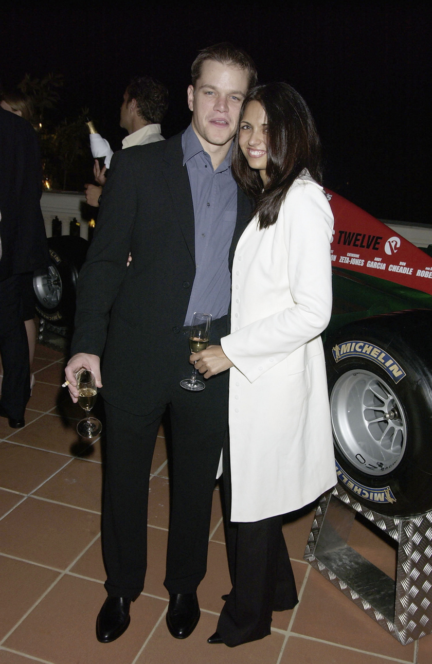 Matt Damon és Luciana Barroso 2004-ben, egy évvel az első találkozásuk után.