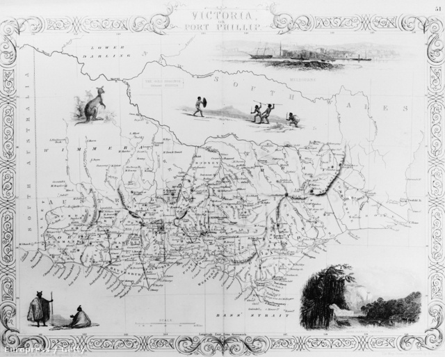 Ausztrália térképe 1754-ből
