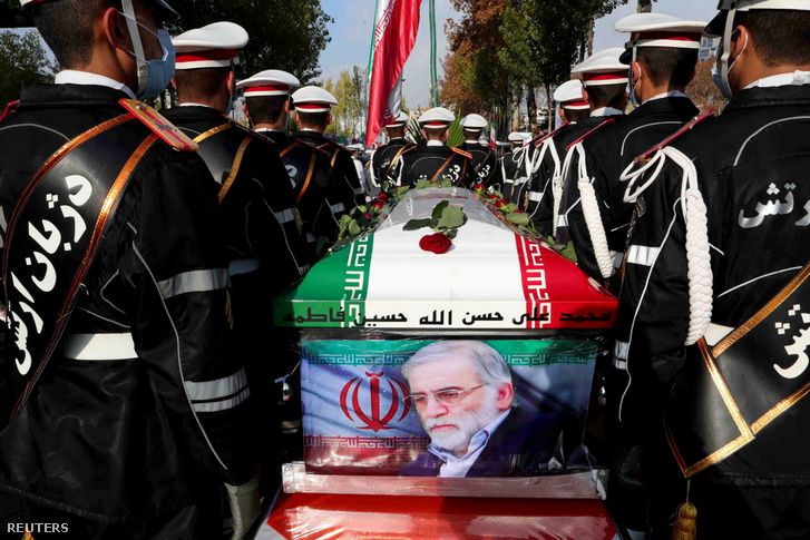 Mohszen Farizade temetése 2020. november 30-án