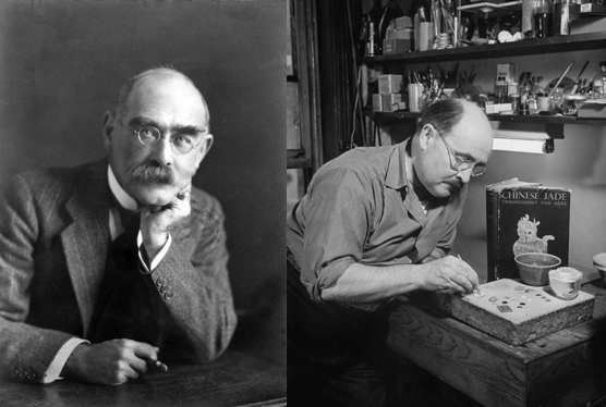 Az író, Rudyard Kipling és az egykori francia katona, Maurice Hamonneau