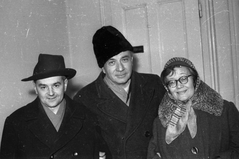 Weöres Sándor, Illyés Gyula és Károlyi Amy 1965-ben.