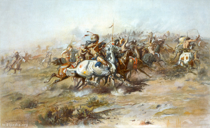 Charles Marion Russell - The Custer Fight (1903)