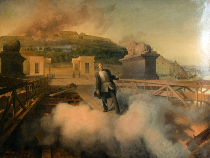Kísérlet a Lánchíd felrobbantására 1849-ben