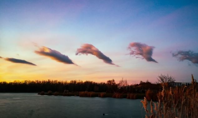 Székesfehérvár felett a Kelvin–Helmholtz-felhők