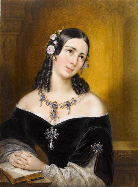 Albert Theer: Habsburg-Lotaringiai Hermina Amália főhercegnő arcképe.