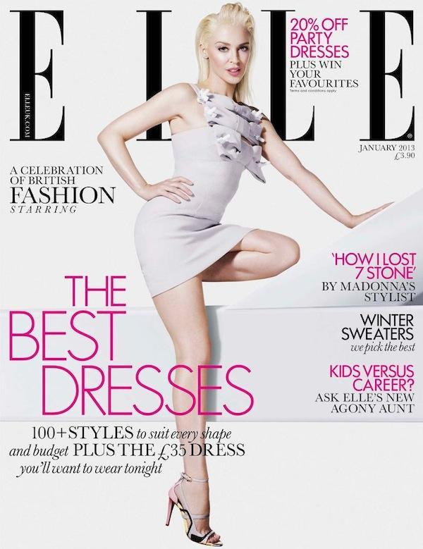 Kylie-ELLE-Uk-January-2012-cover