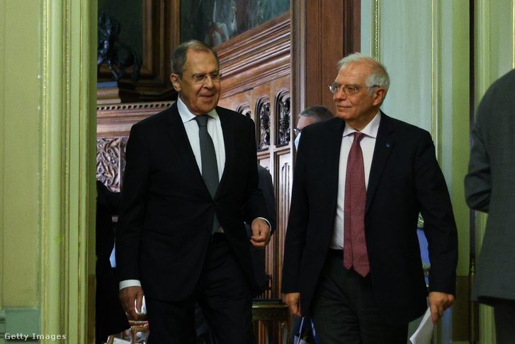 Szergej Lavrov és Josep Borrell találkozója Moszkvában, 2021 február 5-én