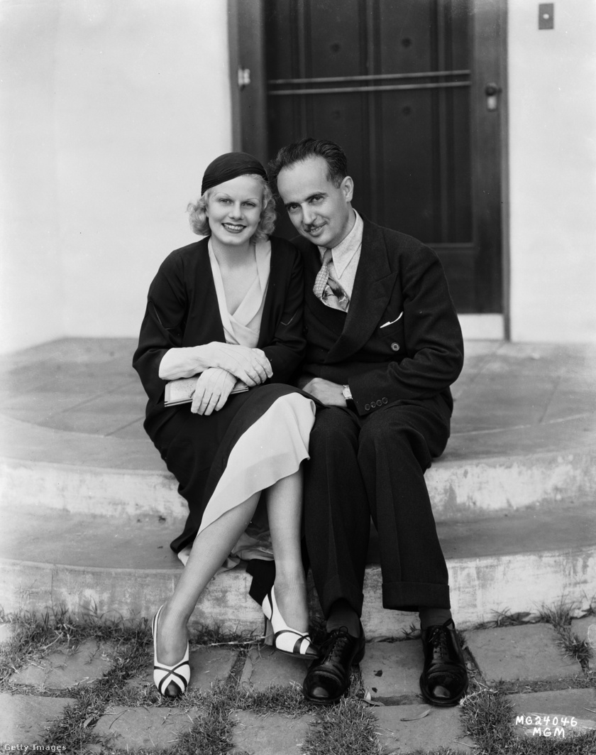 Friss házasok: Jean Harlow és Paul Bern.