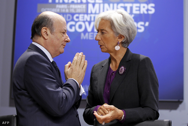 Jacek Rostowski lengyel pénzügyminiszter és Christine Lagarde IMF-vezér