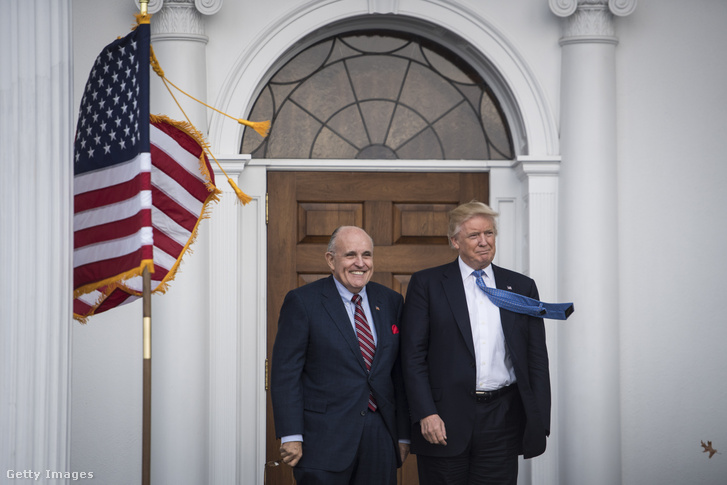 Donald Trump és Rudy Giuliani 2016. november 20-án.