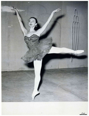 Susanna mint balerina 1954. január 3-án