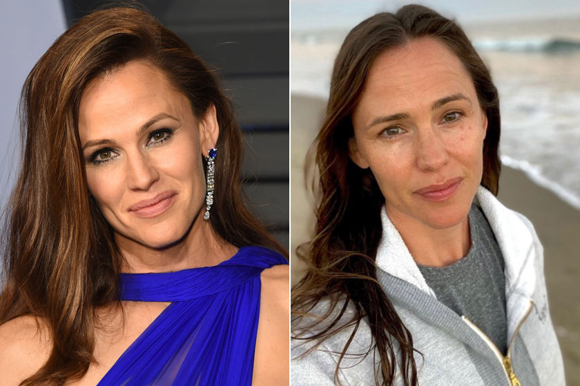 A 49 éves Jennifer Garner szívesen megmutatja természetes arcát a rajongóknak.