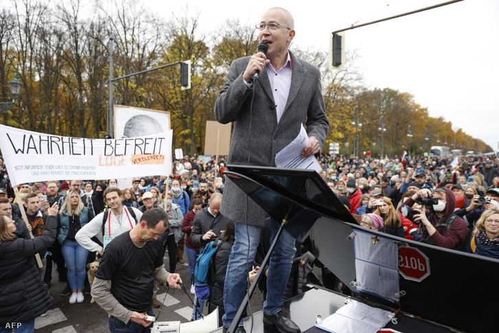 Az AfD gyűlése Berlinben 2020. november 18-án.