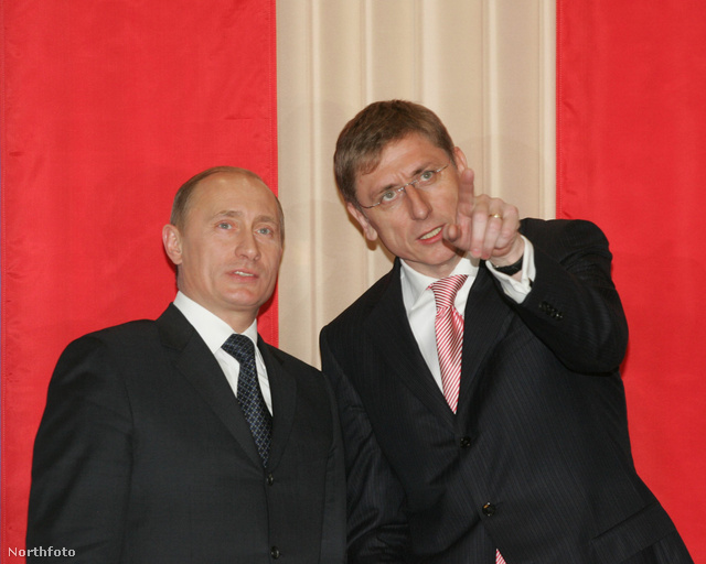 Vlagyimir Putyin és Gyurcsány Ferenc 2006-ban