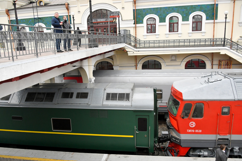 Kim Dzsongun vonata megérkezett Vlagyivosztokba, 2019 áprilisában.