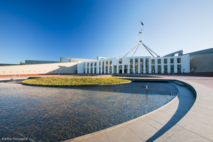 Az ausztrál parlament épülete Canberrában