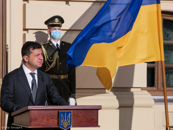 Volodimir Zelenszkij ukrán elnök.