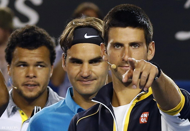 Tsonga, Federer és Djokovics