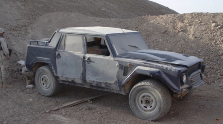 Udáj Husszein rossz állapotú Lamborghini LM002-ese.