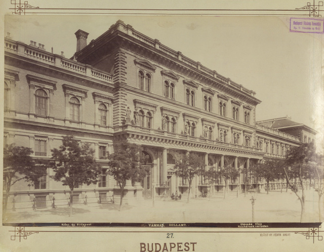A Fővámpalota épülete 1890 körül.