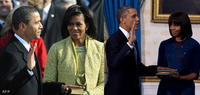Michelle Obama 2009-ben (b) és 2013-ban - mindenki a First Lady új hajáról beszél