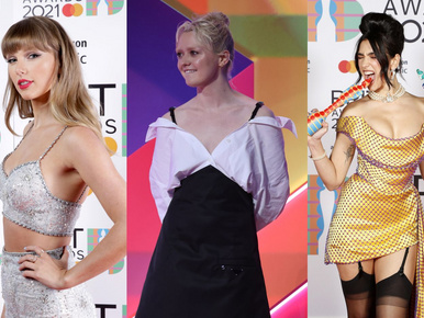 Brit Awards: szép nők dögösködtek egy rém ronda fal előtt