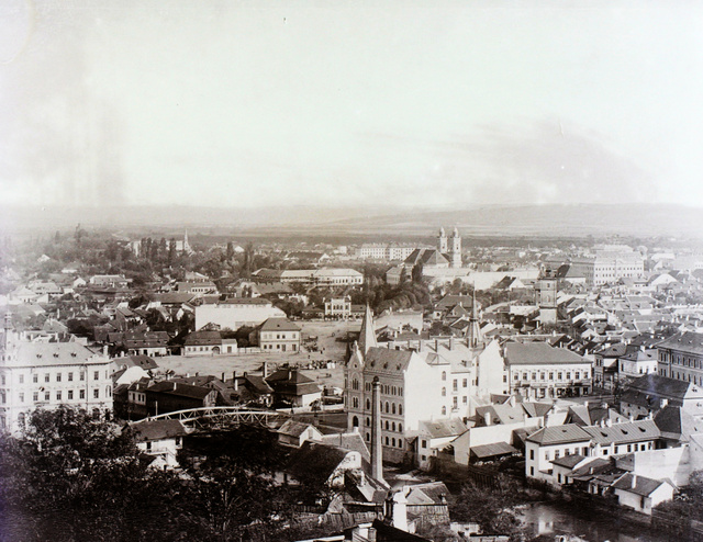 Kolozsvár látképe a Fellegvárból 1900 körül