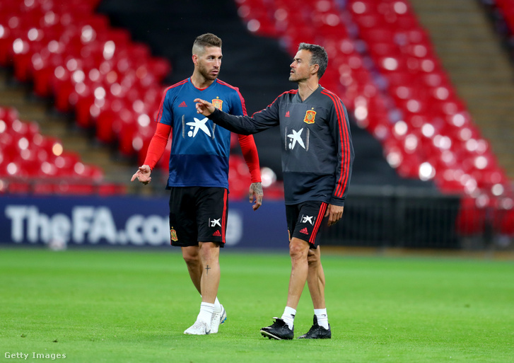 Sergio Ramos és Luis Enrique