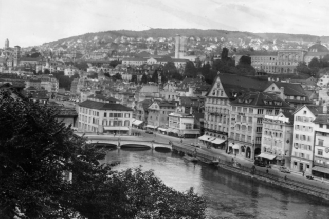 Zürich látképe 1938-ban