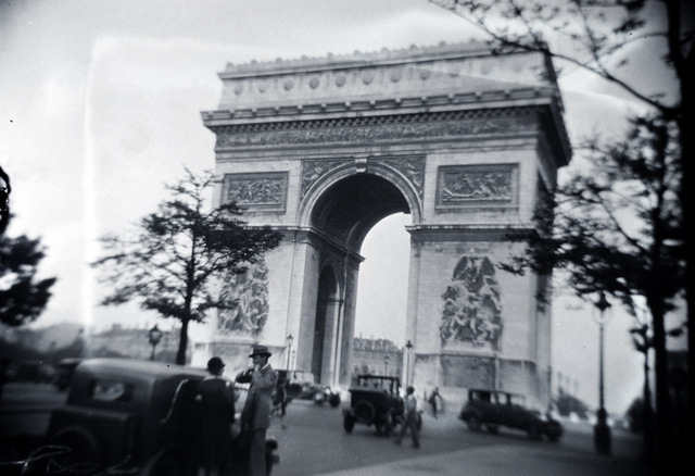 A párizsi Diadalív, 1929-es fotó