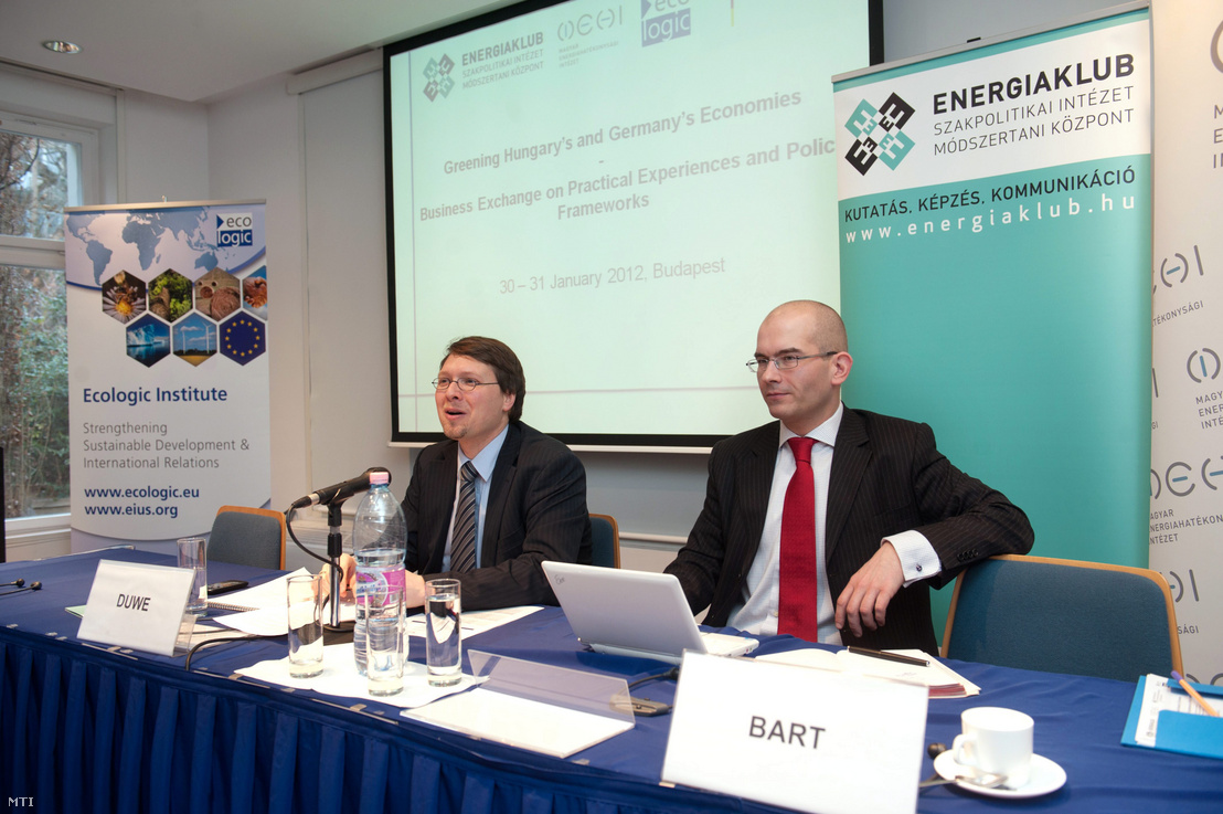 Bart István, a Magyar Energiahatékonysági Intézet (MEHI) igazgatója részt vesz a Gazdaságzöldítés Németországban és Magyarországon című konferencián 2012. február 6-án
