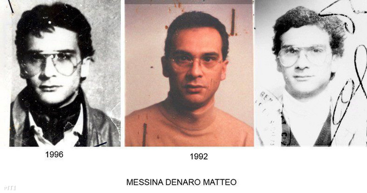 Az olasz rendőrség által közreadott három felvétel Matteo MESSINA DENARO olasz maffiavezérről. A férfit 1993 óta körözik.