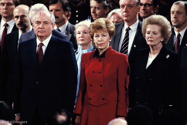 Gorbacsov, Raisza Gorbacsova és Margaret Thatcher