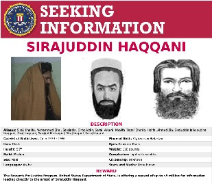 Sziradzsuddin Hakkáni kőrözési adatlapja az FBI honlapjáról