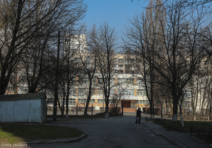Egy kijevi iskola 2020. március 18-án