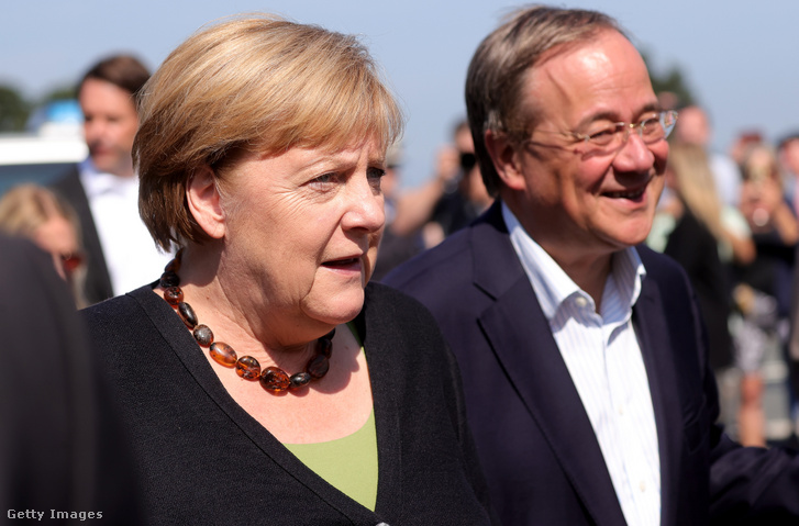 Angela Merkel és Armin Laschet
