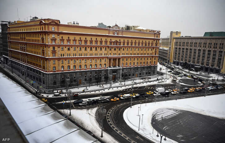 Az FSZV központja a moszkvai Ljubjankánt 2021 február 25-én