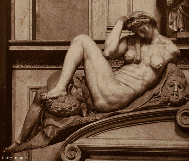Michelangelo Éjszakájának torz nőalakja