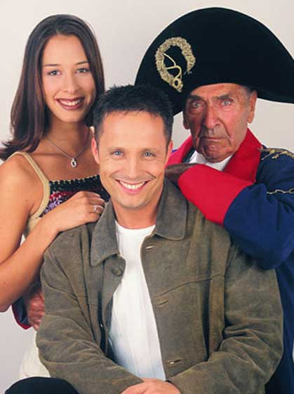 Demcsák Zsuzsa 1997-ben a Fort Boyard – Az erőd című műsorban 19 évesen.