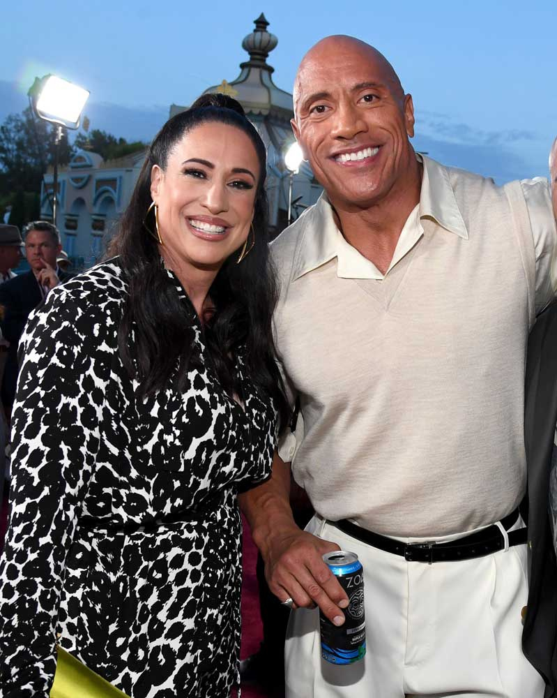 Dwayne Johnson és Dany 2021 júliusában a Dzsungeltúra című film premierjén.